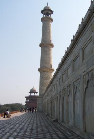 泰姬陵, 印度, 阿格拉, 纪念碑, 建设, 塔, 宣礼塔