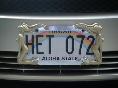 车牌, 夏威夷, 大 iland, 阿罗哈州, 文本, 通信, 室内