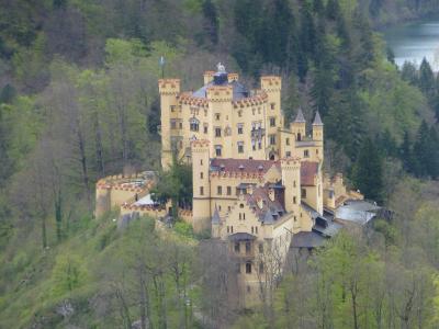 新天鹅堡, 城堡, 巴伐利亚, 巴洛克式, 第十九世纪, 罗马式复兴, 宫