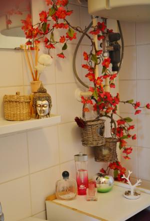浴室, 风格, 花