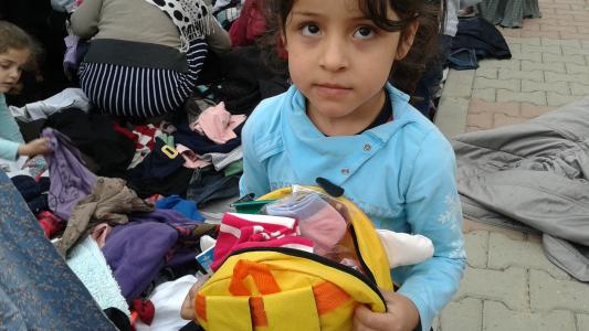 叙利亚, 难民, 儿童, 集市上