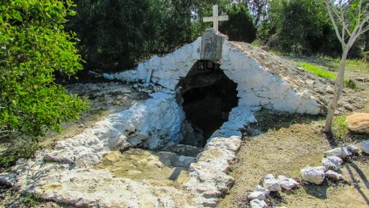 塞浦路斯, xylofagou, 帕纳贾, 洞穴, 教会