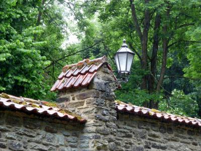 灯笼, 修道院墙壁, 气氛, 屋面瓦, 旧墙, clervaux, 卢森堡欧洲