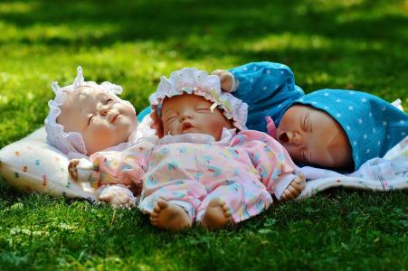 三, 宝贝, 娃娃, 婴儿, 睡眠, 眼睛, 关闭