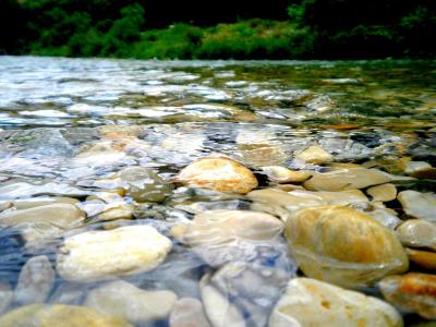 水, 石头, 河