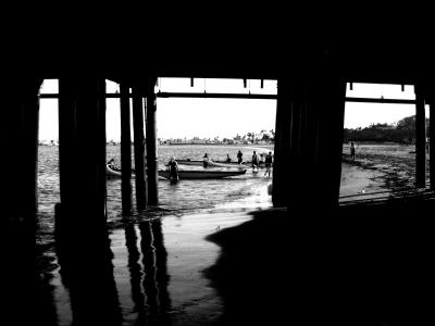 圣莫尼卡码头, 加利福尼亚州, 赛艇队, 海滩, 太平洋, 水, 海洋