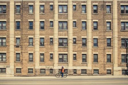 建设, 骑自行车的人, 自行车, 人, windows, 城市, 建筑