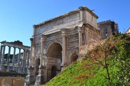 罗马论坛, 罗马, 列, 意大利, 电弧, 门廊, 凯旋门