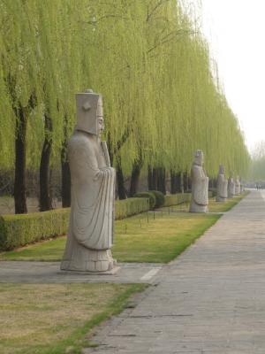 中国, 雕像, 墓, 古代, 亚洲, 亚洲