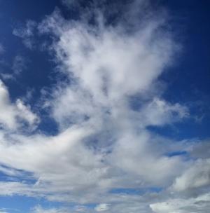 云彩, 蓝色, 天空, 现场, cloudscape