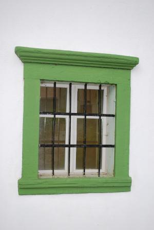 绿色, 窗口, 房子, 建筑, 建设