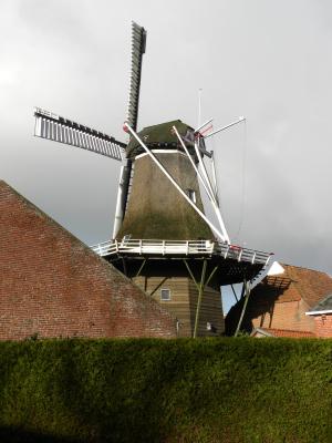 荷兰, 磨机, 荷兰, 历史性的轧机, 荷兰磨房, 格罗宁根