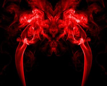 红色, 吸烟, 摘要, 颜色, 人类身体的一部分, 科学, 黑色背景
