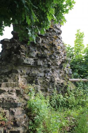 石头, 自然, 风化, 墙上, 废墟, 城堡, 绿色