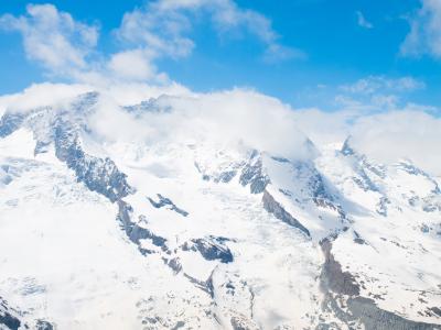 瓦莱州, 瑞士, 山脉, 蒙特罗莎, 雪, 戈尔内格拉特, 边界冰川
