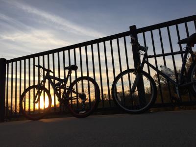 周期, 摄影, 旅行, 自行车, 户外, 骑自行车, 日落