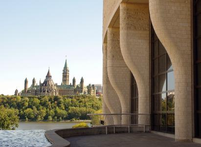 加拿大, 渥太华, 议会, 文明博物馆, 立面, 滨海, ottaoutais 河
