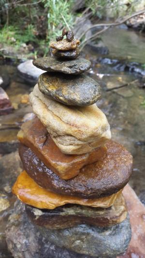 岩石, 堆栈, 平衡, 瀑布