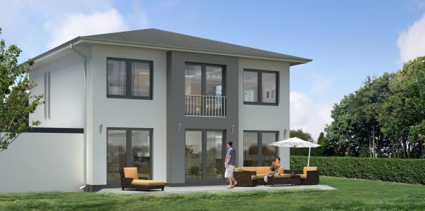 单一家庭住宅, 别墅, 呈现, 可视化, 建筑, 可视化 3d, 建筑可视化