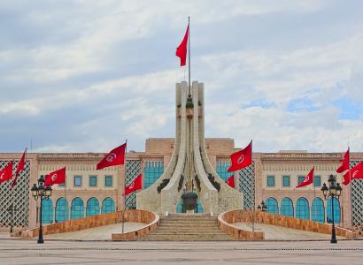 地方, 突尼斯, 突尼斯, 旗帜, 纪念碑