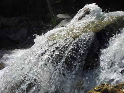 水, 瀑布, 南蒂罗尔, 意大利, 山脉, 岩石, 自然