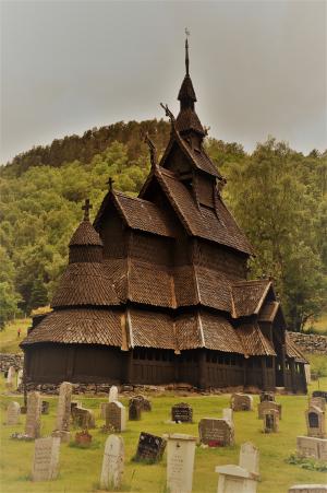 壁教会, 挪威, 教会, borgund, 木制教堂里, 感兴趣的地方, 吸引力
