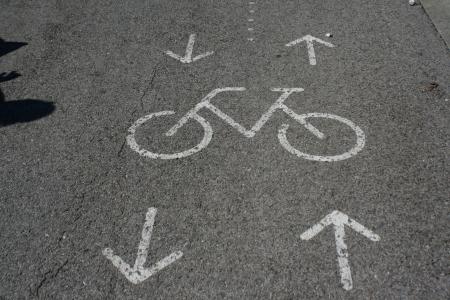 沥青, 自行车道, 自行车, 信号