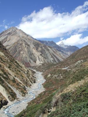 景观, 自然, 溪, 山脉, 尼泊尔