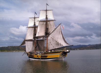 船舶, 哥伦比亚, 河, 风景名胜, 帆布, 帆