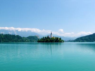 布莱德, 湖, 斯洛文尼亚, 水, 具有里程碑意义, 岛屿, 教会