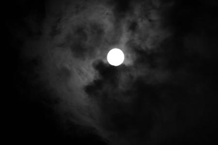 月亮, 黑暗, 月光, 晚上, 神秘主义, 神秘, 天空