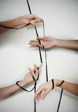 手, 绳子, 花边, 持续, 线程, 联盟, 集团
