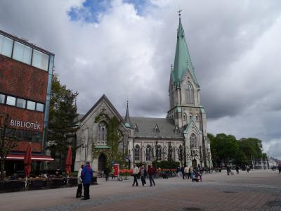 教会, 云彩, 建设, 十字架, 大教堂, 挪威