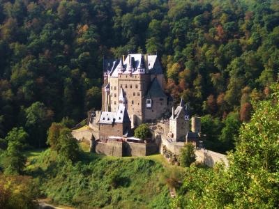 伯格, eltz, 城堡, 德国, 中世纪, 欧洲, 建筑