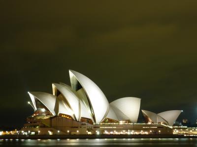 sydne, 歌剧, 晚上, 音乐厅, 悉尼歌剧院, 建筑, 歌剧院