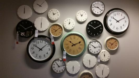 挂钟, 时间, 时钟, 时间, 附表, 钟面, 分钟的手