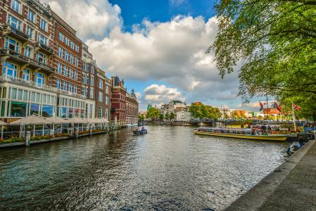 阿姆斯特丹, 运河, 小船, 放松, 舒缓, 荷兰, 小船