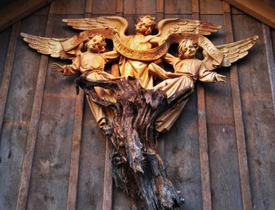 荣耀归与神, 天使, 雕刻, 木材, 木制天使, 木材图片, 凯莱无可比拟分区