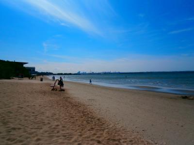 海, 海滩, 沙子, 蓝色, 海岸, 波罗的海, 爱沙尼亚
