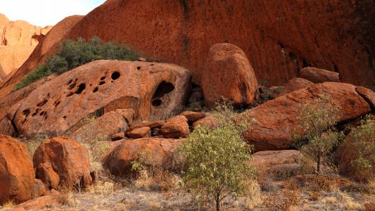 澳大利亚, 内陆地区, 岩层, 乌卢鲁, 感兴趣的地方, 不锈钢, 铁
