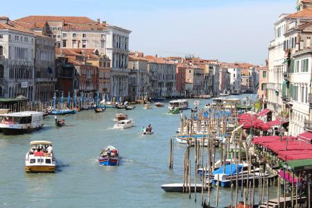 威尼斯, 意大利, 小船, 运河, 威尼斯-意大利, 航海的船只, 欧洲