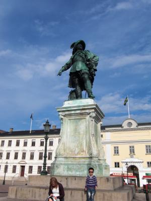 古斯塔夫阿道夫, 纪念碑, 瑞典, 哥德堡, 大会堂, 市场, 市中心