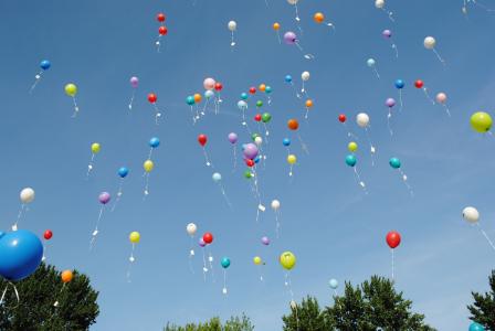 气球, 庆祝活动, 浮法, 氦气, 易用性, 庆祝, 脱掉