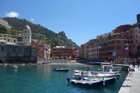 五渔村, 意大利, 海, 小船, 欧洲, 利古里亚, 村庄