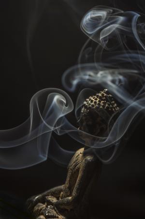 佛, 吸烟, 佛教, 熏香, 石头, 香气, 气味