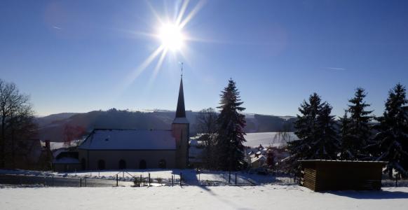 冬季景观, 雪, 白色, 自然, 教会, 白雪皑皑, 太阳