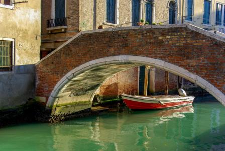 威尼斯, 小船, 意大利, 运河, 三桅帆船