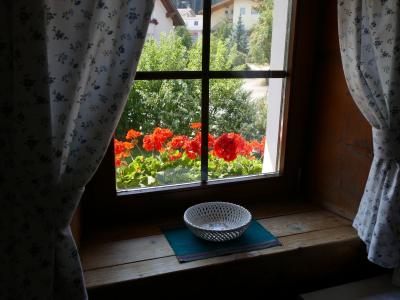 农舍, 窗口, 花