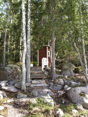 厕所, 夏季, norrland, 厕所, 瑞典, 森林, 自然