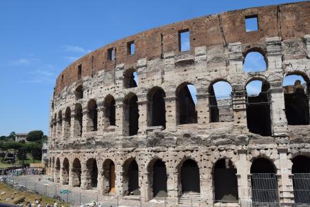 意大利, 古罗马圆形竞技场, 罗马, 格斗游戏, 老, 纪念碑, 建设